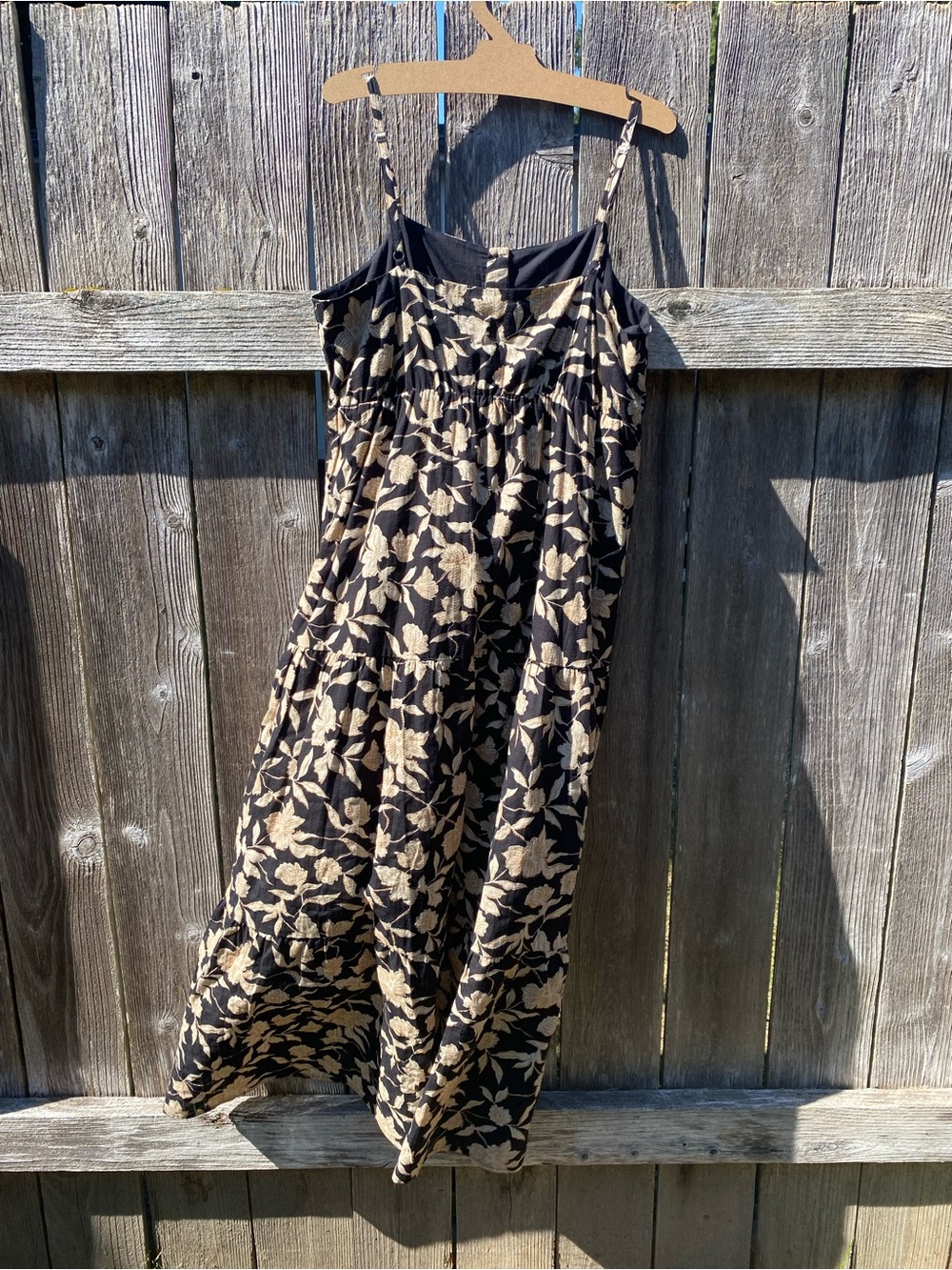 SANCTUARY NWT LARGE 
Women's Cotton Tiered
Picot Maxi Dress BANDANA PRINT - Picture 6 of 14